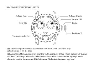 Instruction tiger watch