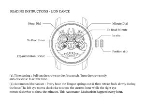 Instruction lion dance watch