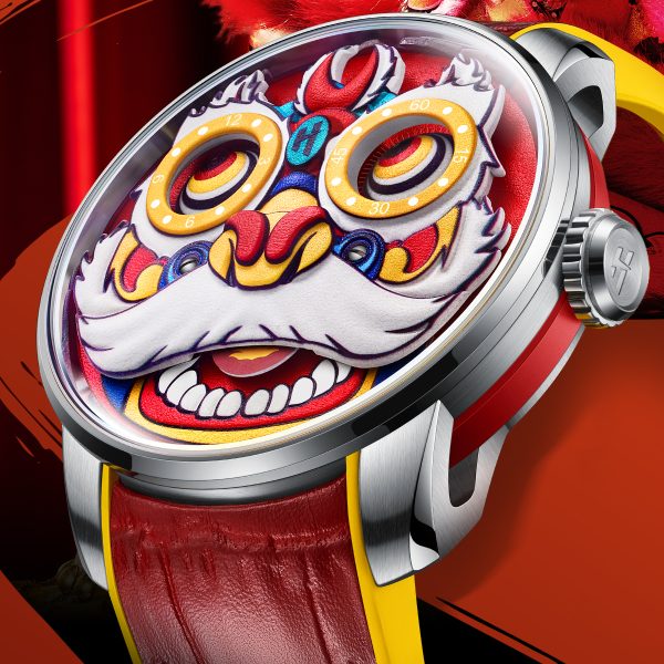 Lucky Harvey Unique Red Lion Dance Watch For Men - Image 3
