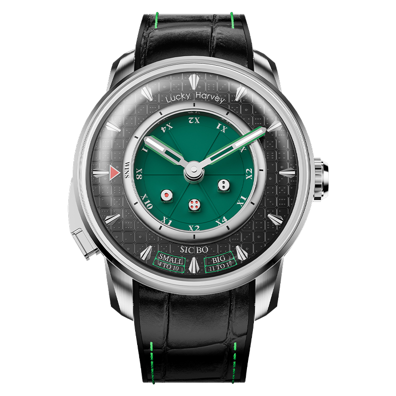 Green Sic Bo Original Design Automatic Gaming Men Watch