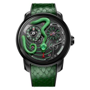 Lucky Harvey New Orginal Design Automatic Green Snake Watch
