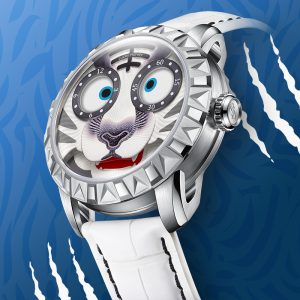 lucky harvey white tiger watch