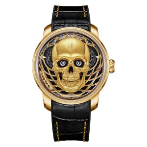 gold skull watch