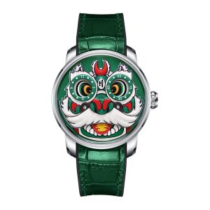 green lion dance watch
