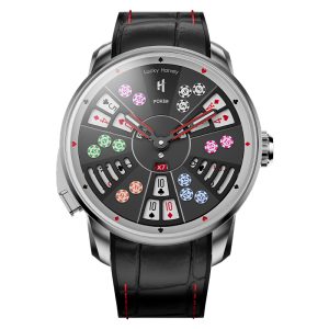 silver Three card poker watch