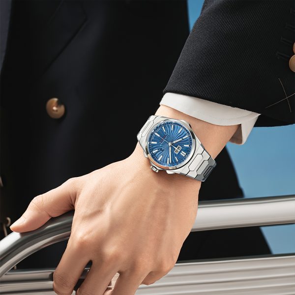 Lucky Harvey Luxury Chiming Guilloché Dial Men Automatic Watch - Image 4