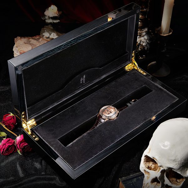 Lucky Harvey Rose Gold Skull Limited Luminous Dial Men Watch - Image 4