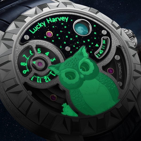 Silver Owl Three Triple Mechanical Doll Automatic Watch - Image 3
