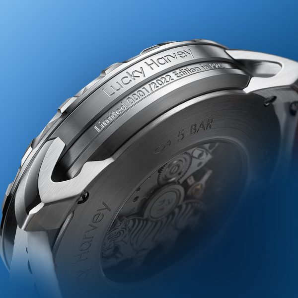 Lucky Harvey White Tiger Limited Men Automatic Watch - Image 3