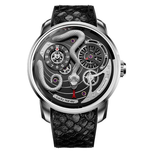 Lucky Harvey New Silver Snake Series Men Automatic Watch