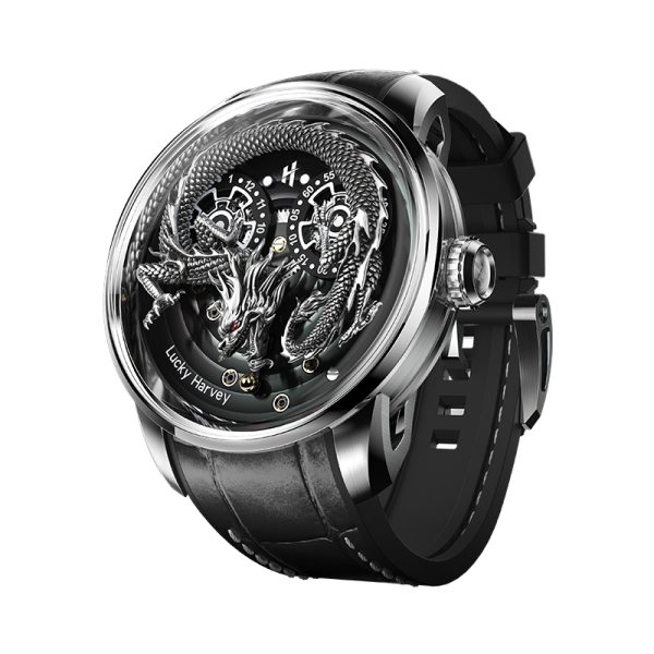 silver dragon watch