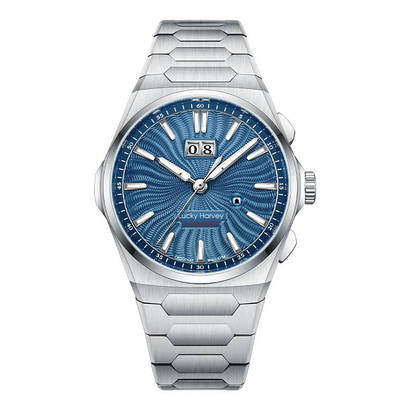 Lucky Harvey Luxury Chiming Guilloché Dial Men Automatic Watch