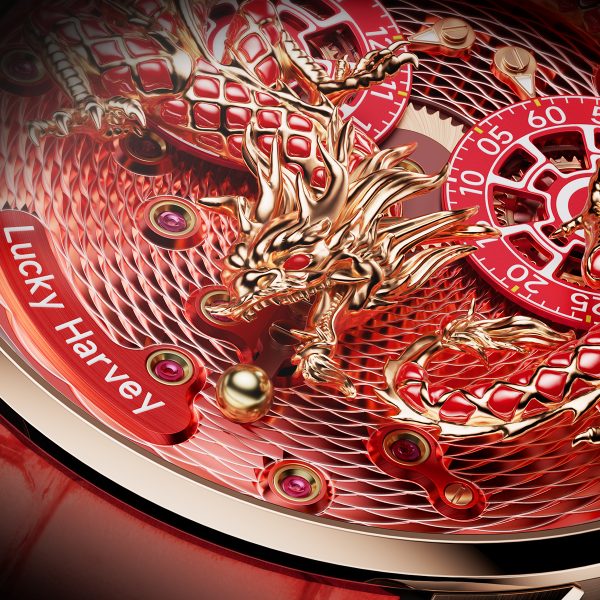 Lucky Harvey Sapphire Limited Enamel Dragon For Men - Image 3