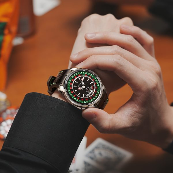 Rose Gold European Roulette Automatic Casino Men Watch - Image 7