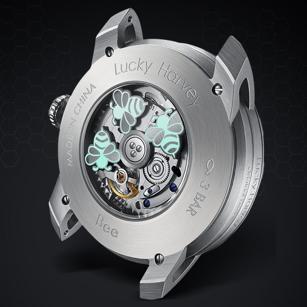 Silver Bee Sapphire Luminous Dial Men Automatic Watch - Image 7