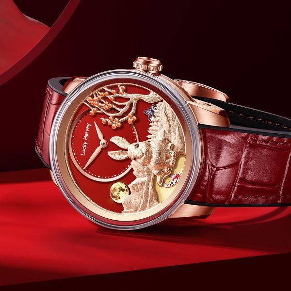 Lucky Harvey Limited Edition Red Rabbit Automatic Watch - Image 3