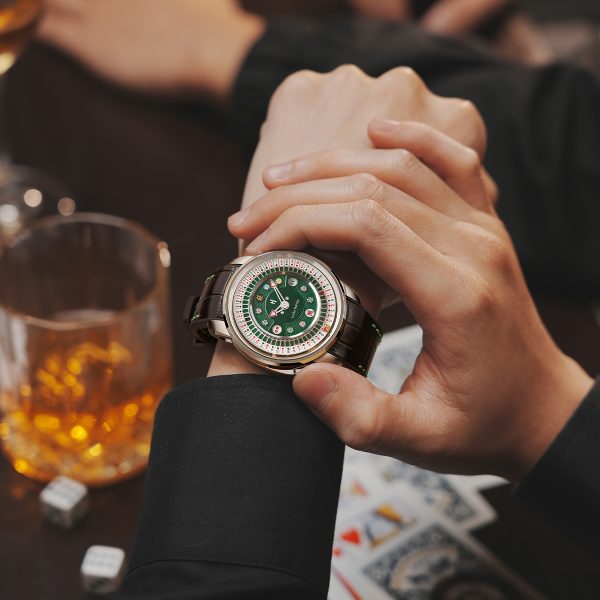 Lucky Harvey New Silver Poker Roulette Automatic Watch - Image 10