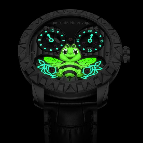 Silver Bee Sapphire Luminous Dial Men Automatic Watch - Image 6