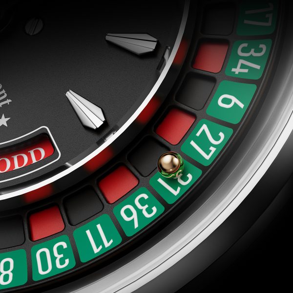 Silver European Roulette Automatic Casino Men Watch - Image 4