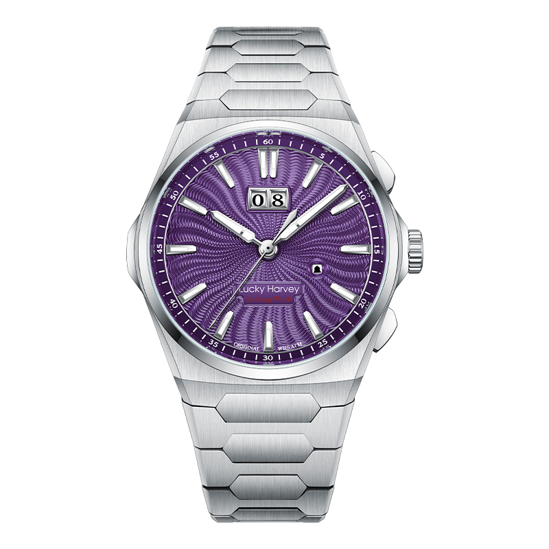 New Arrival Chiming Guilloché Dial Big Date Automatic Watch
