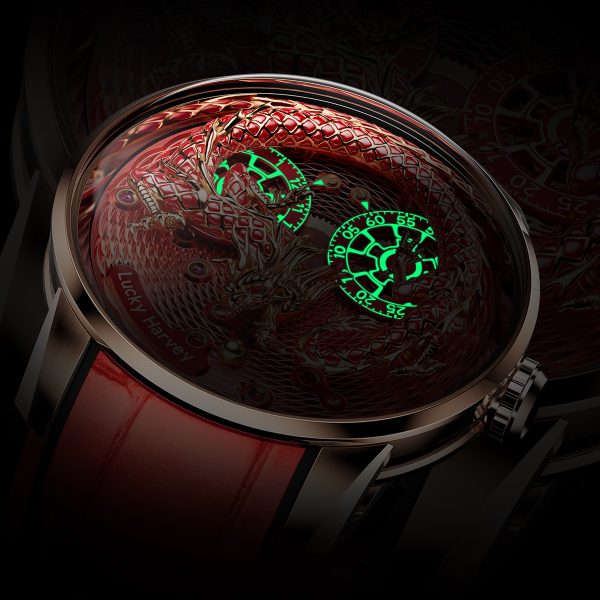 Lucky Harvey Sapphire Limited Enamel Dragon For Men - Image 5