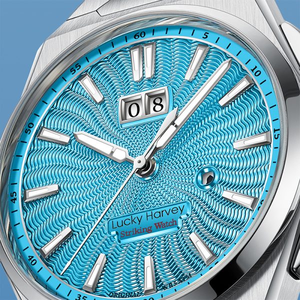 Lucky Harvey Chiming Guilloché Luxury Men Automatic Watch - Image 3