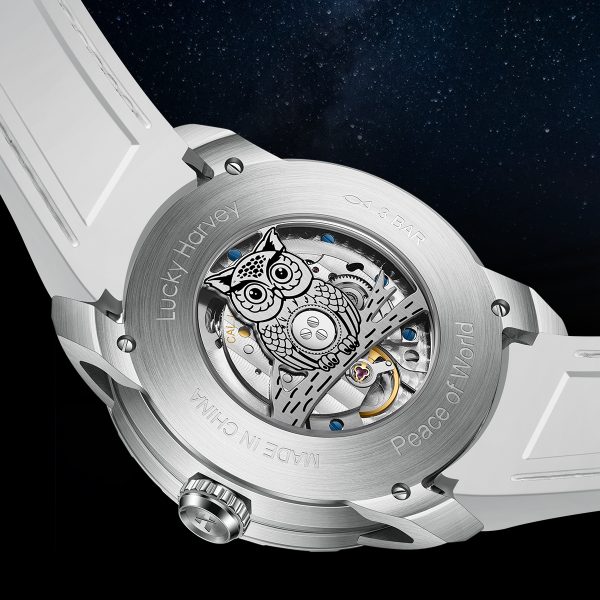 Silver Owl Three Triple Mechanical Doll Automatic Watch - Image 6