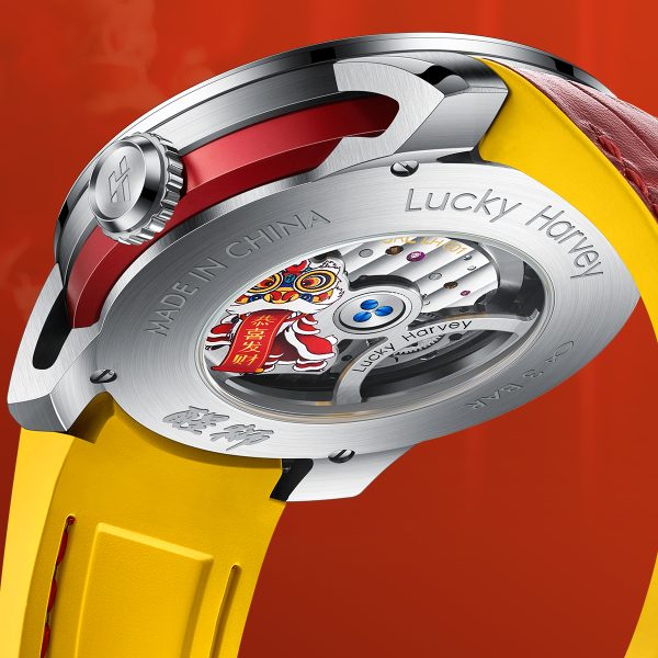 Lucky Harvey Unique Red Lion Dance Watch For Men - Image 7