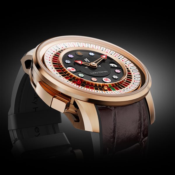Lucky Harvey New Silver Poker Roulette Automatic Watch - Image 4