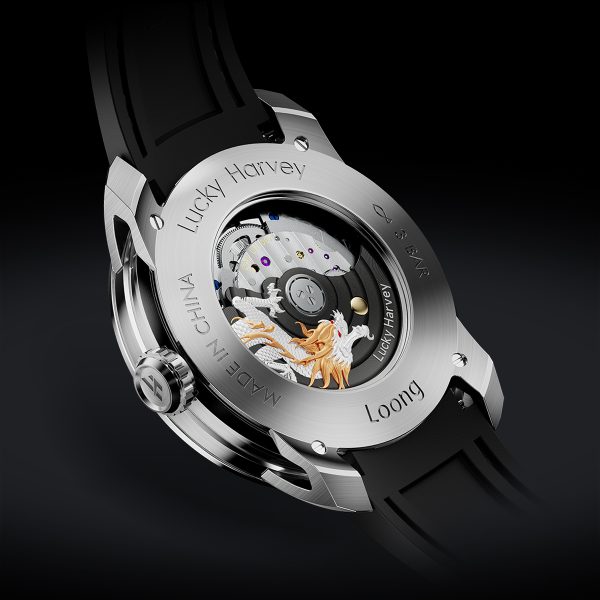 Lucky Harvey Original New White Dragon Automatic Men Watch - Image 7