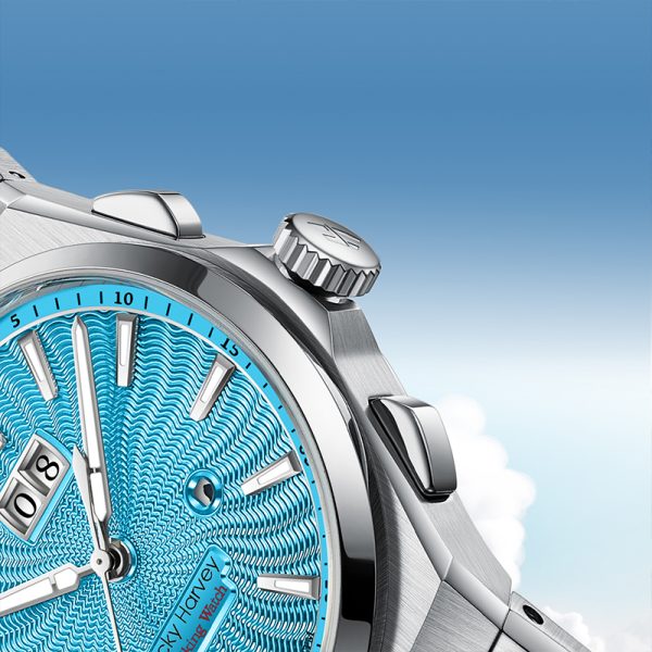 Lucky Harvey Chiming Guilloché Luxury Men Automatic Watch - Image 6