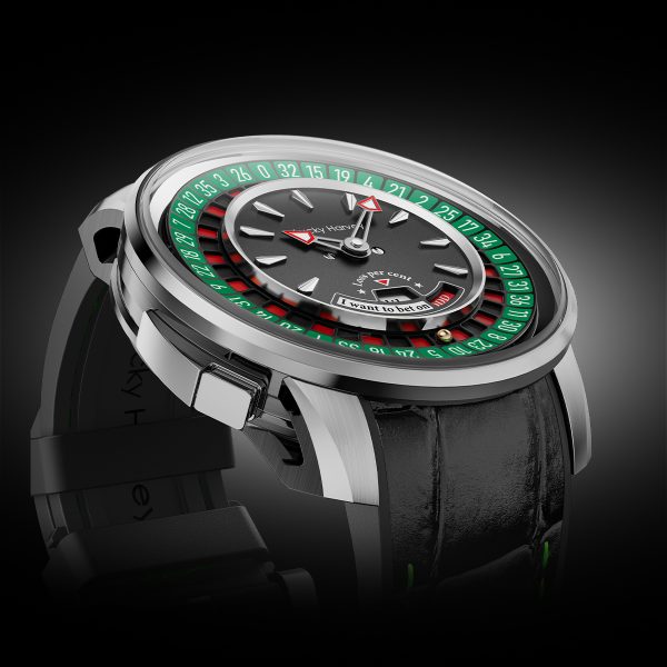 Silver European Roulette Automatic Casino Men Watch - Image 3
