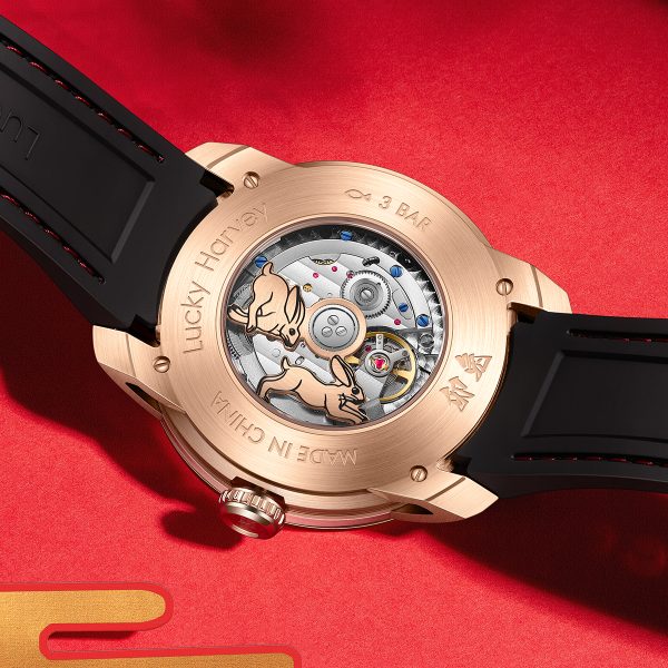 Lucky Harvey Limited Edition Red Rabbit Automatic Watch - Image 6