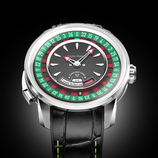 Silver European Roulette Automatic Casino Men Watch - Image 2
