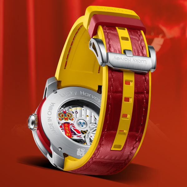 Lucky Harvey Unique Red Lion Dance Watch For Men - Image 8