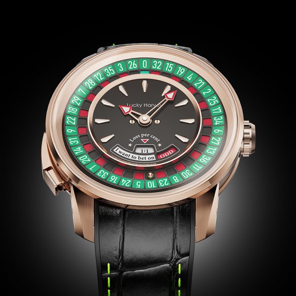 Rose Gold European Roulette Automatic Casino Men Watch - Image 4