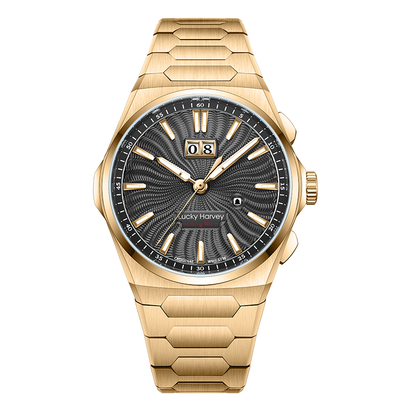 Luxury Guilloché Dial Golden Chiming Automatic Watch